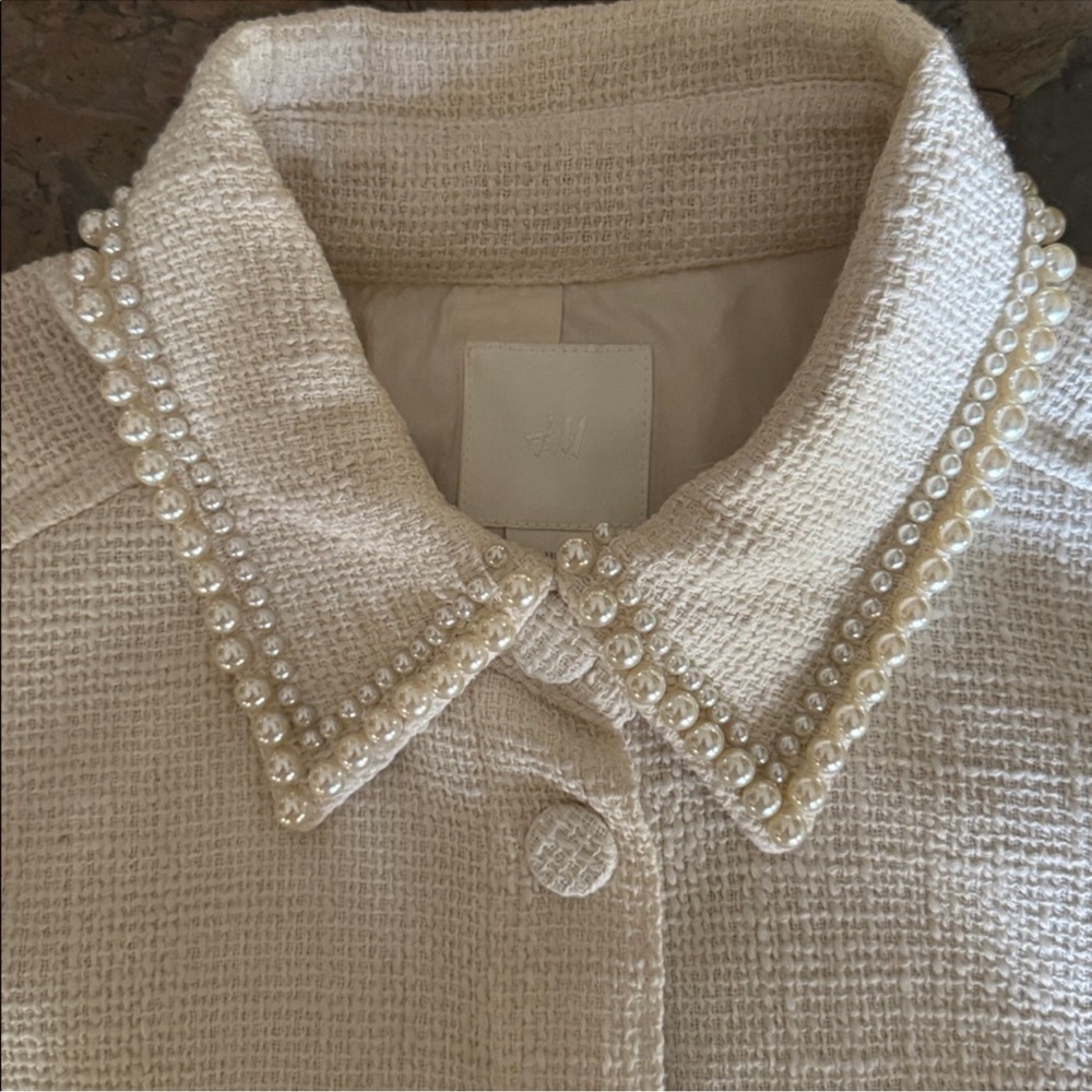 H&M Cream Button-Up Jacket - Picture 12 of 14